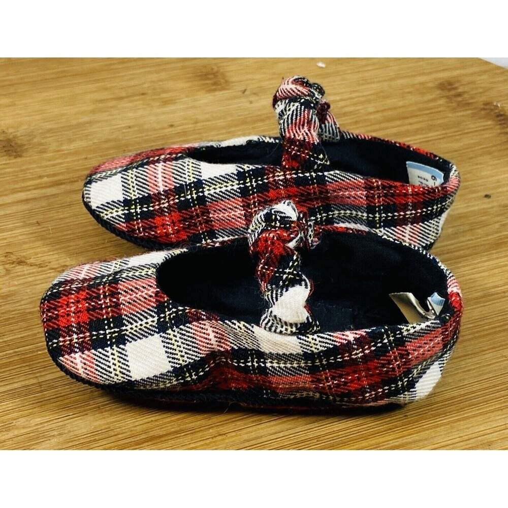 Plaid Baby Girl Shoe Size 6-9 Month - Picture 2 of 6